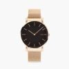 Madewell Solios Watches The Solar Black - Mesh Strap