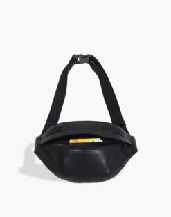 Madewell HYER GOODS Upcycled Leather Fanny Pack -Madewell Sales N3703 BK0001 d2