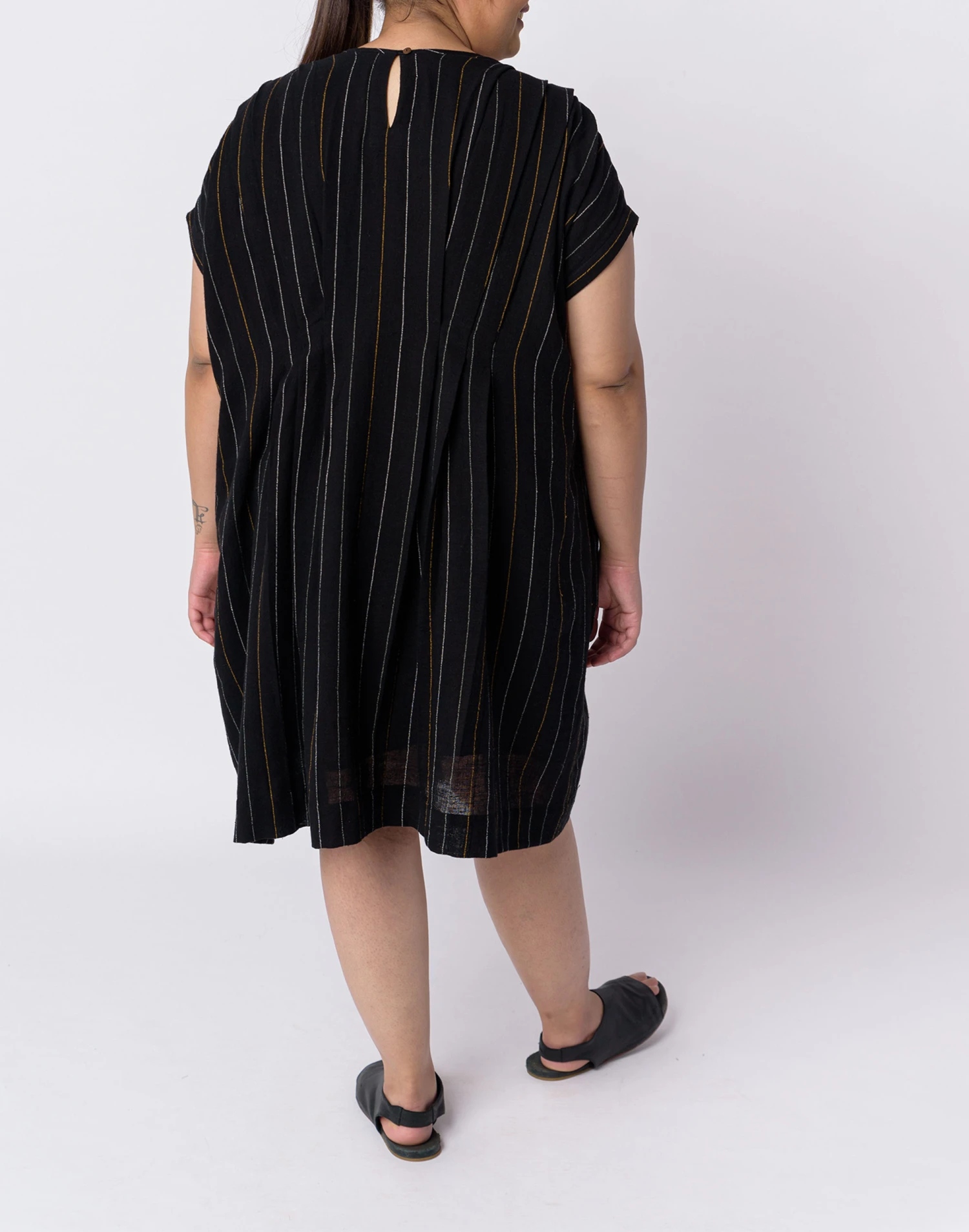 Madewell World Of Crow Chalk Striped Dress 4 Madewell World Of Crow Chalk Striped Dress - Image 4