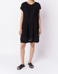 Madewell World Of Crow Chalk Striped Dress 10 Madewell World Of Crow Chalk Striped Dress -Madewell Sales N3864 BK0001 ld