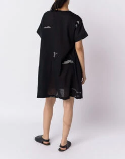 Madewell World Of Crow Timeless Black Short Dress -Madewell Sales N3869 BK0001 d3