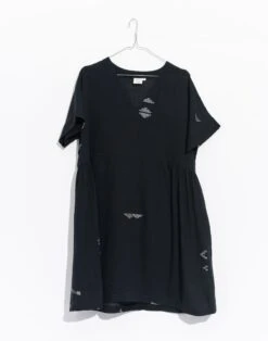 Madewell World Of Crow Timeless Black Short Dress -Madewell Sales N3869 BK0001 ld