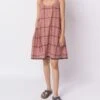 Madewell World Of Crow Plaid Cotton Tank Dress