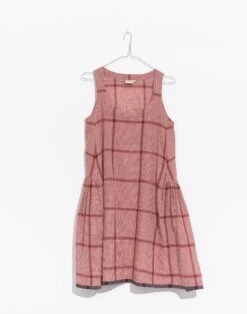 Madewell World Of Crow Plaid Cotton Tank Dress -Madewell Sales N3885 RD0021 ld