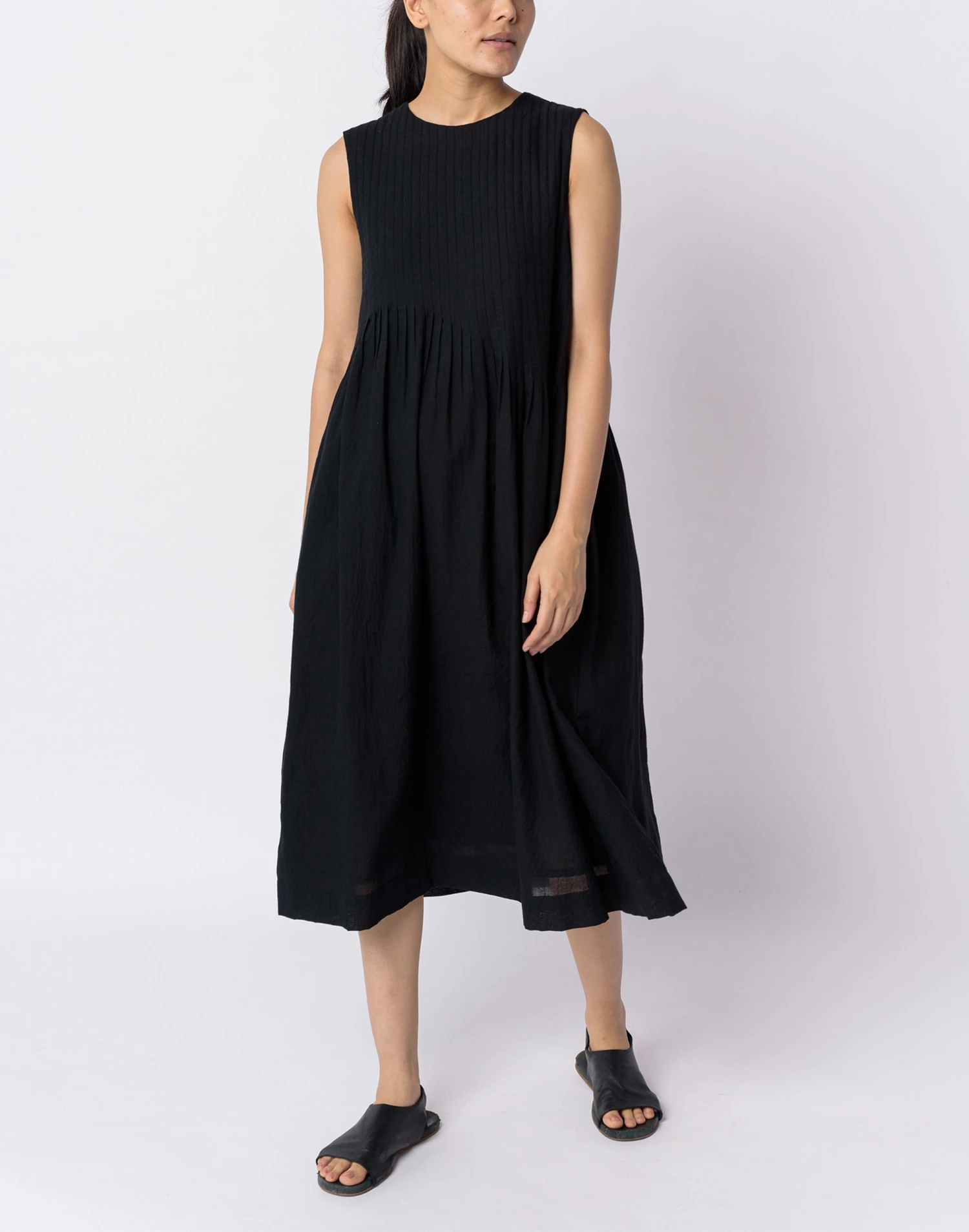 Madewell World Of Crow Black Cotton Minimal Dress 2 Madewell World Of Crow Black Cotton Minimal Dress - Image 2