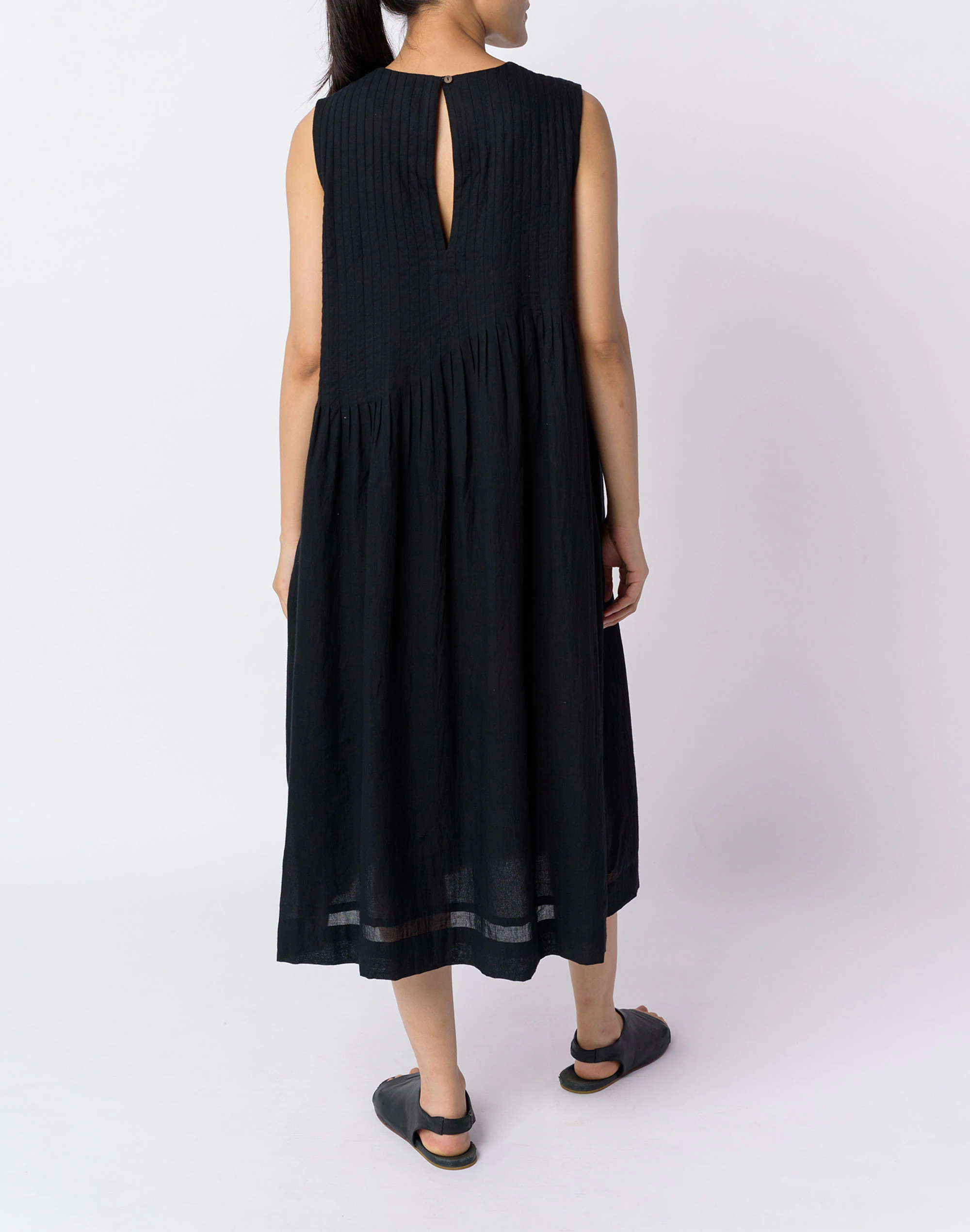 Madewell World Of Crow Black Cotton Minimal Dress 3 Madewell World Of Crow Black Cotton Minimal Dress - Image 3