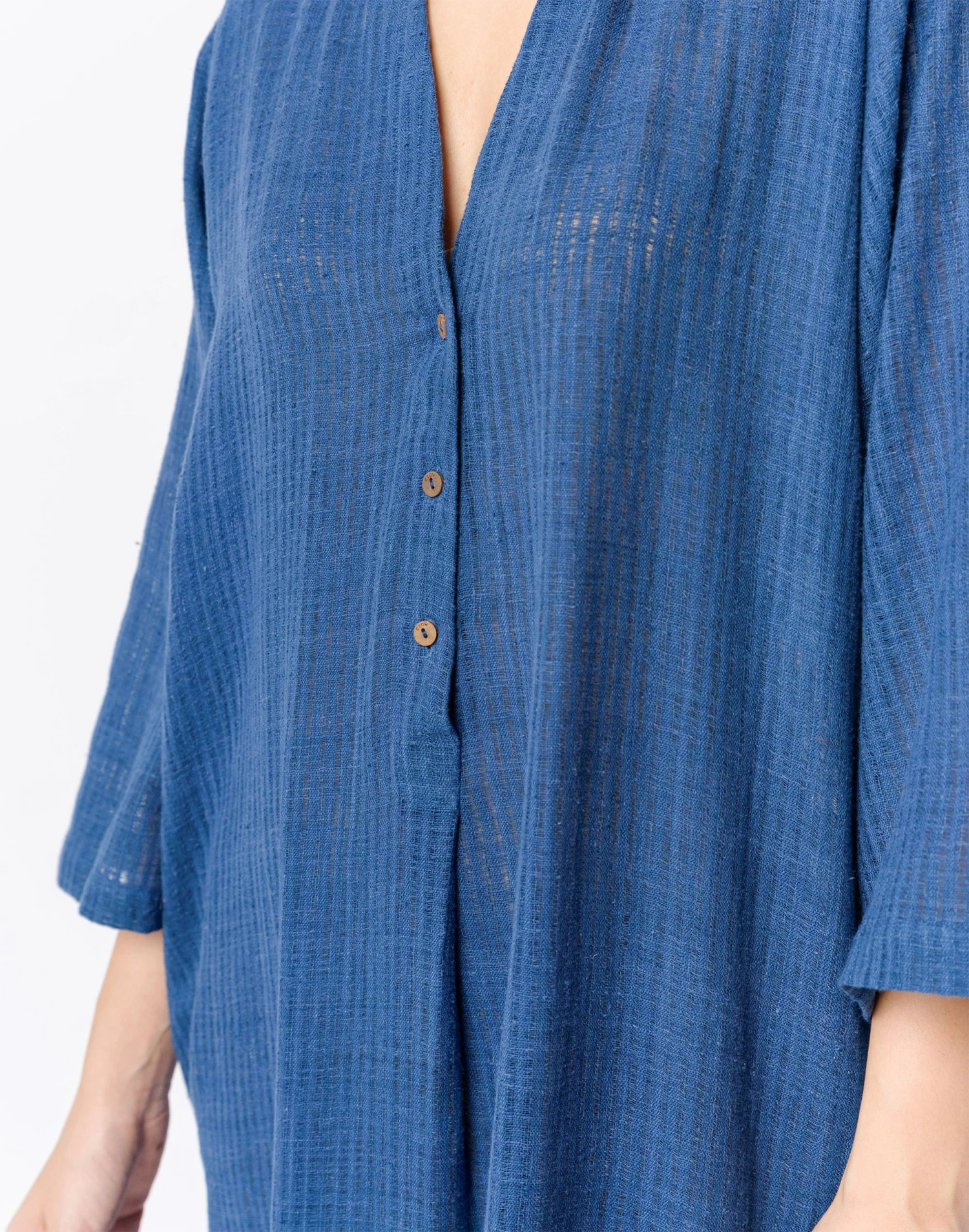 Madewell World Of Crow Very Blue Long Tunic 4 Madewell World Of Crow Very Blue Long Tunic - Image 4