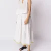 Madewell World Of Crow Pearl White Pull-on Skirt