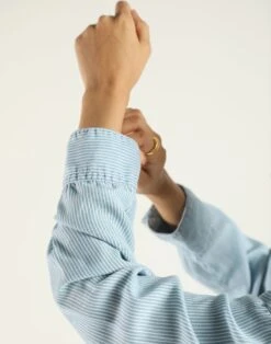 Madewell Reistor Tencel Crop It Like Its's Hot Shirt -Madewell Sales N3967 BL0021 d4