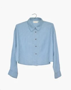 Madewell Reistor Tencel Crop It Like Its's Hot Shirt -Madewell Sales N3967 BL0021 ld