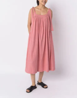 Madewell World Of Crow Candy Pink Tie-up Dress