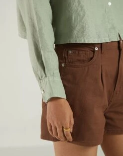 Madewell Reistor Hemp Crop It Like Its's Hot Shirt -Madewell Sales N4249 GR0005 d5