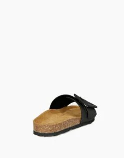 Madewell Intentionally Blank Leather Clarice Slide Sandals -Madewell Sales N4324 BK0001 d2