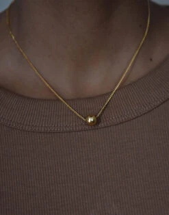 Madewell NASHIRA ARNÓ 18k Gold Vermeil Saturn Necklace -Madewell Sales N4671 EC7246 d7