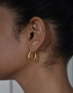 Madewell NASHIRA ARNÓ 18k Gold Vermeil Pond Hoop Earrings -Madewell Sales N4684 EC7246 d6