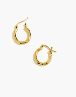 Madewell NASHIRA ARNÓ 18k Gold Vermeil Pond Hoop Earrings