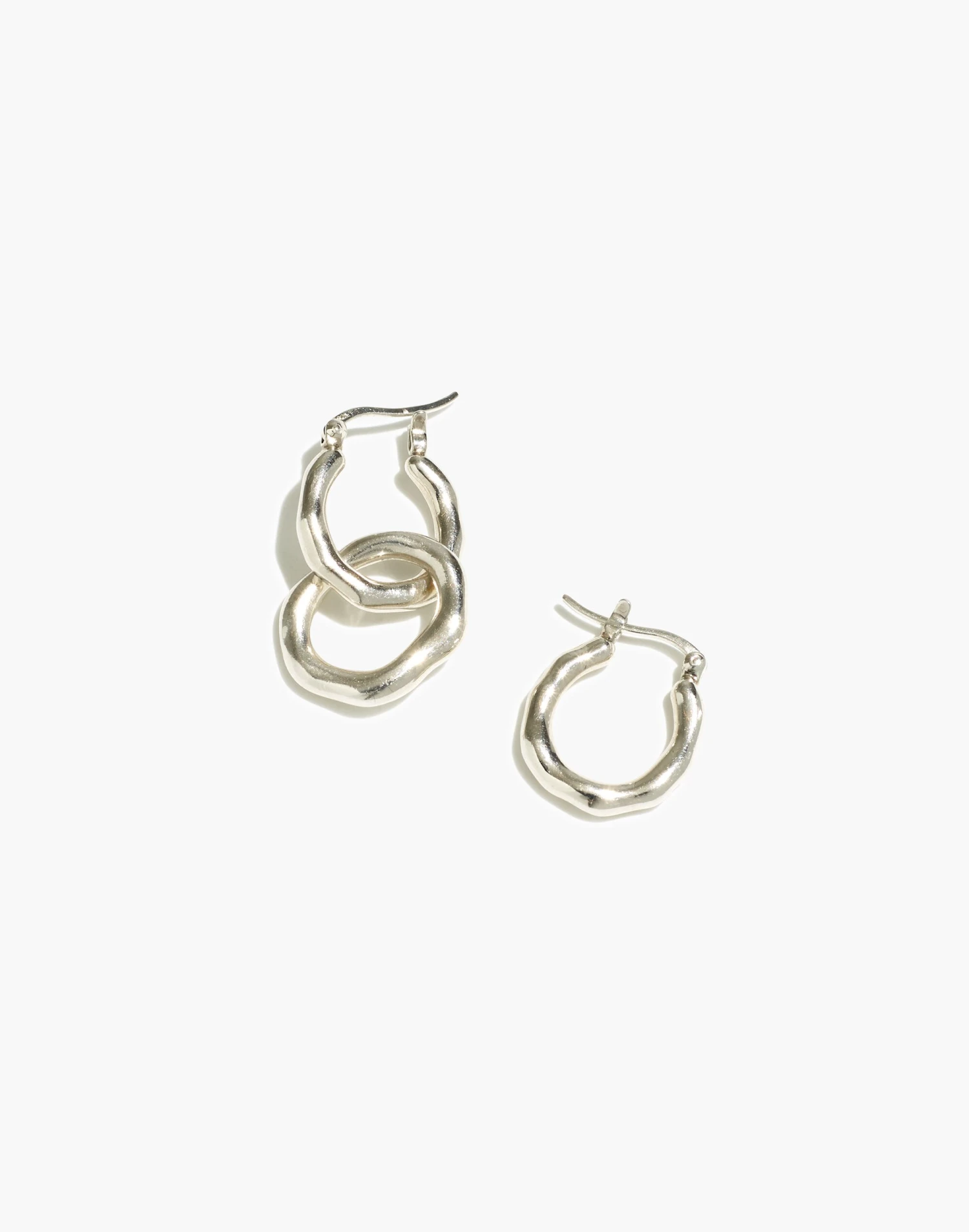 Madewell NASHIRA ARNÓ Sterling Silver Pond Hoop Earrings 2 Madewell NASHIRA ARNÓ Sterling Silver Pond Hoop Earrings - Image 2