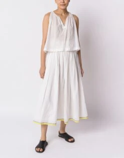 Madewell World Of Crow Pearl White Cotton Top