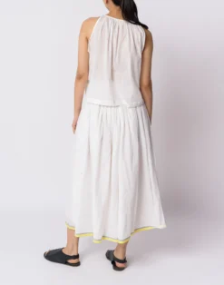 Madewell World Of Crow Pearl White Cotton Top -Madewell Sales N4688 WC6066 d3