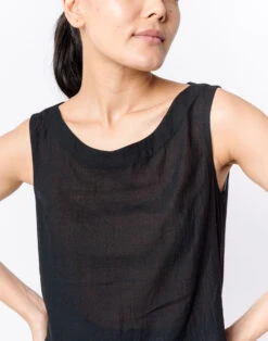 Madewell World Of Crow Classic Black Tank Top -Madewell Sales N4690 BK0001 d3