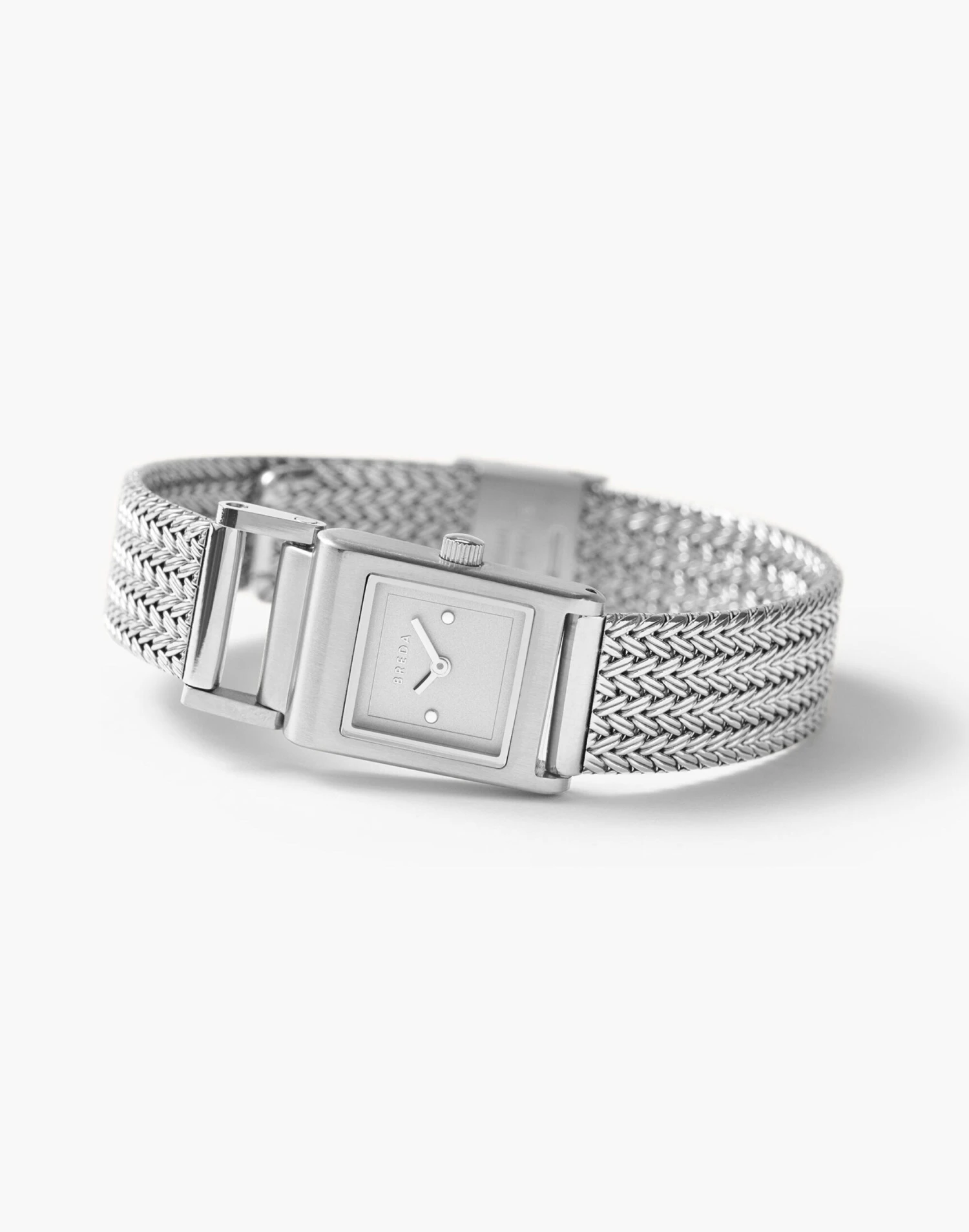 Madewell BREDA Revel Tethered Silver Stainless Steel Mesh Bracelet Watch, 18mm 2 Madewell BREDA Revel Tethered Silver Stainless Steel Mesh Bracelet Watch, 18mm - Image 2