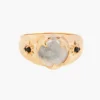 Madewell Studio Grun Luna Signet Ring