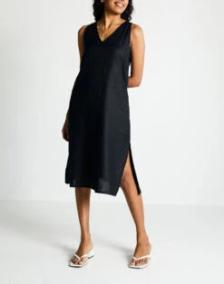 Madewell Reistor The Hemp Noir Dress -Madewell Sales N5256 BK0001 d2