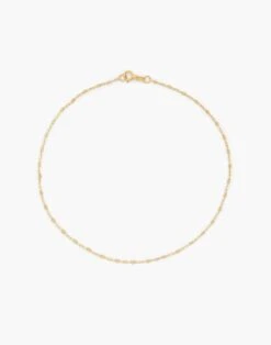 Madewell Kinn™ Diamond Cut Rolo Chain Anklet