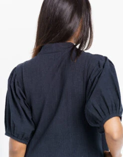 Madewell World Of Crow Classic Ink Black Midi Dress -Madewell Sales N5589 BK0001 d3