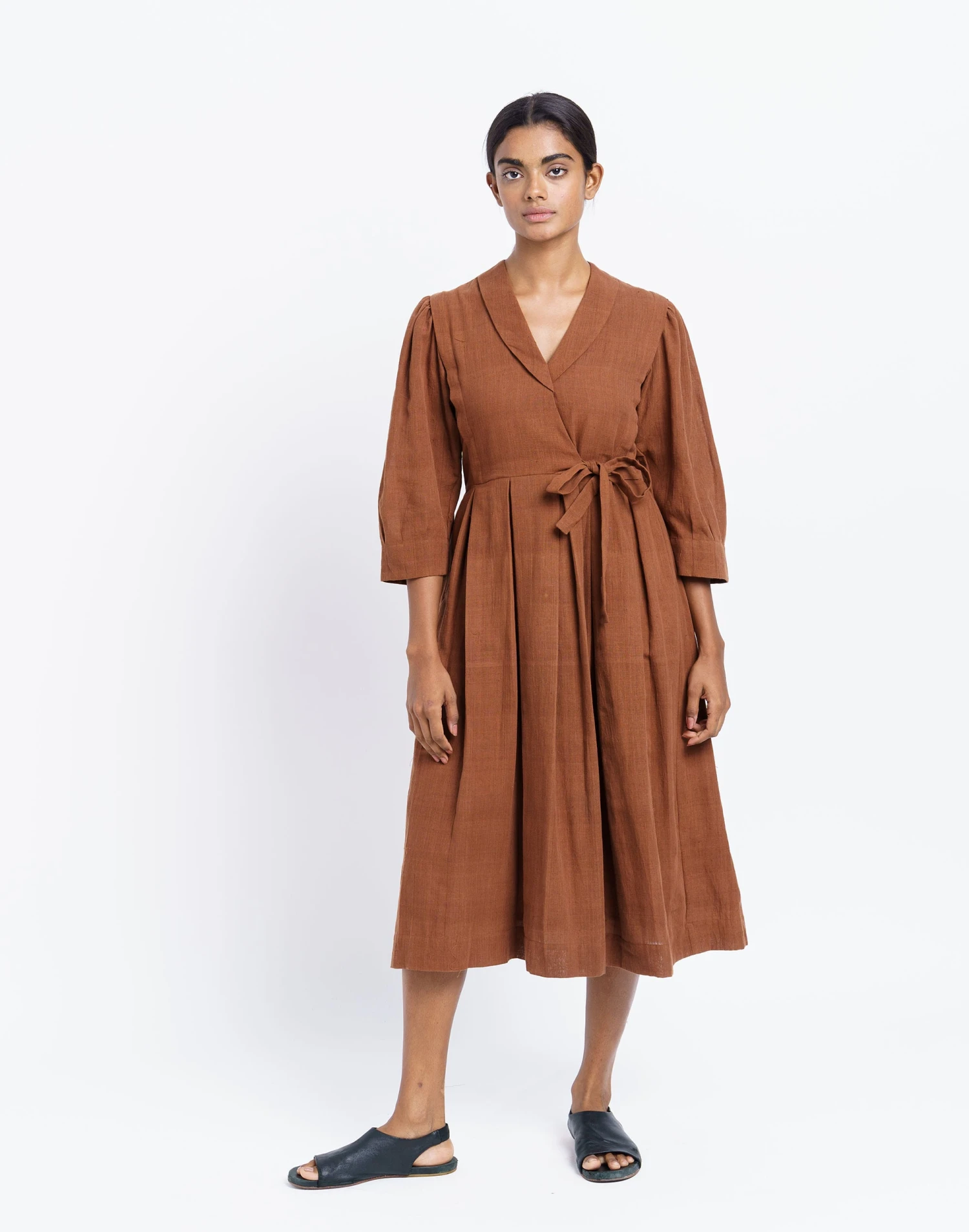 Madewell World Of Crow 70's Classic Wrap Midi Dress 1 Madewell World Of Crow 70's Classic Wrap Midi Dress