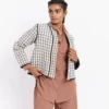 Madewell World Of Crow Checkered Cropped Chore Jacket