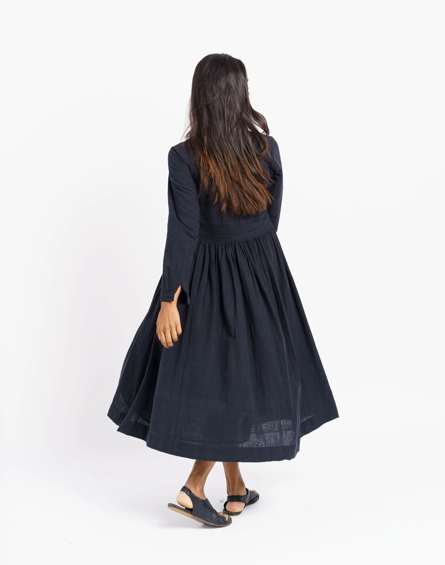 Madewell World Of Crow Fit & Flare Midi Dress 2 Madewell World Of Crow Fit & Flare Midi Dress - Image 2