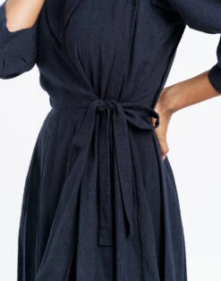 Madewell World Of Crow Iconic Wrap-Around Midi Dress -Madewell Sales N5615 BK0001 d3