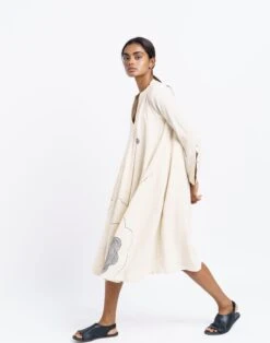 Madewell World Of Crow Flower Scribble Dress -Madewell Sales N6370 DM1528 ld