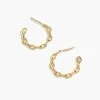 Madewell STUDIO GRUN Cable Hoop Earrings