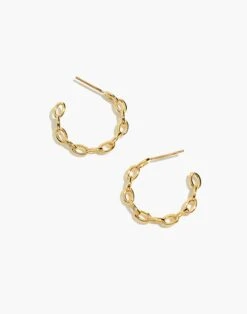 Madewell STUDIO GRUN Cable Hoop Earrings