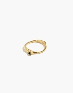Madewell STUDIO GRUN Black Onyx Single Cobble Ring