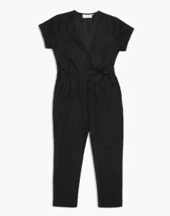 Madewell Reistor Cropped Wrap Jumpsuit -Madewell Sales N6883 BK0001 ld