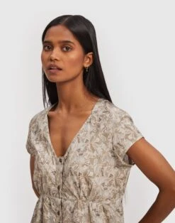 Madewell Reistor Tiered Short Dress -Madewell Sales N6888 GR0005 d2