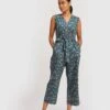 Madewell X Reistor Sleeveless Belted Jumpsuit