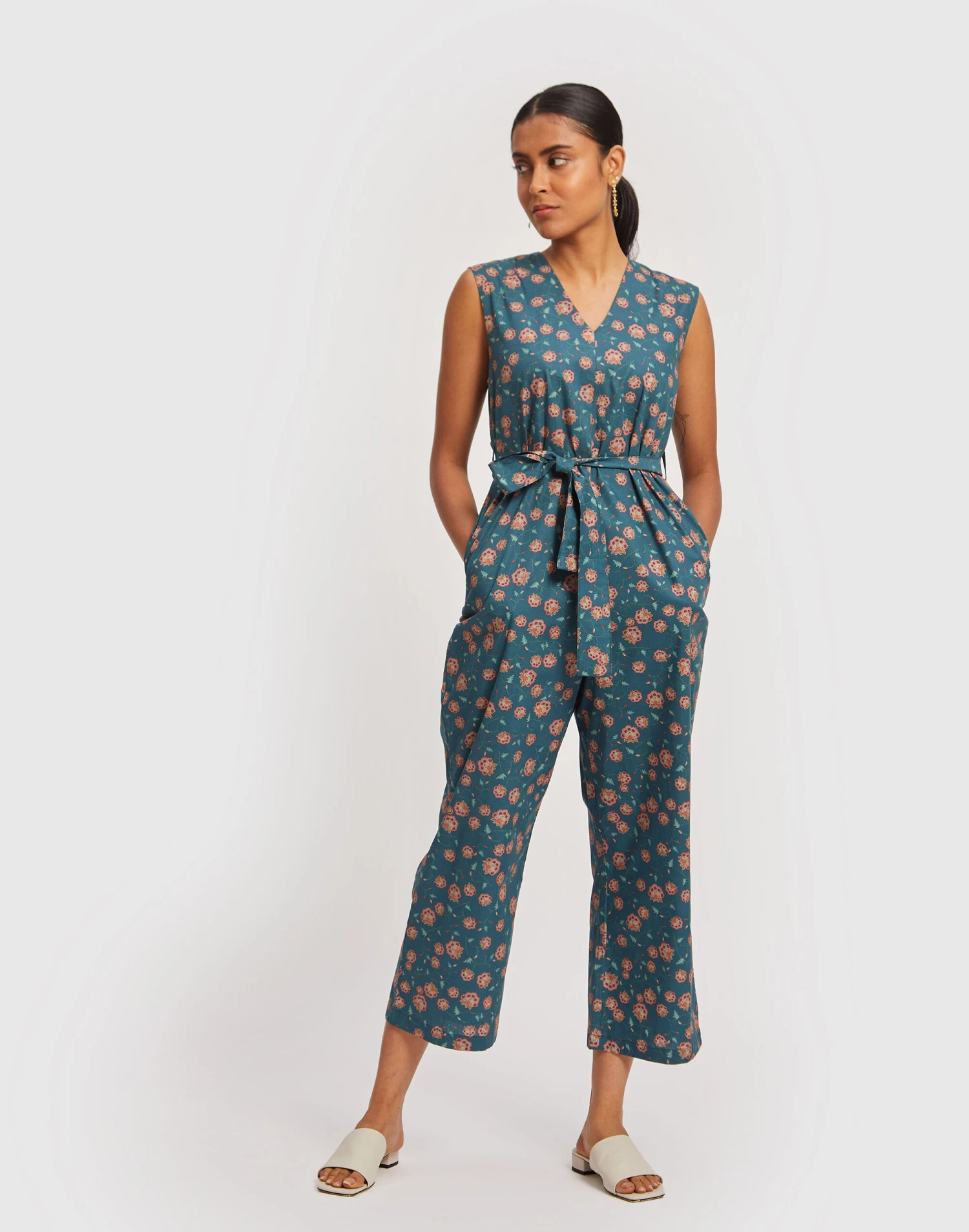 Madewell X Reistor Sleeveless Belted Jumpsuit 1 Madewell X Reistor Sleeveless Belted Jumpsuit