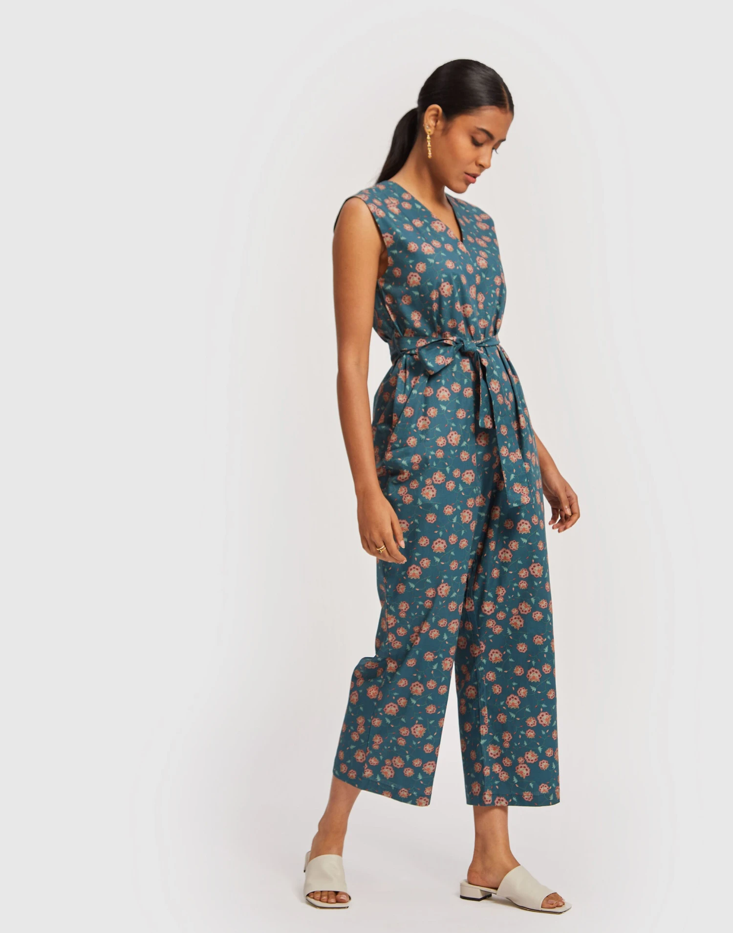 Madewell X Reistor Sleeveless Belted Jumpsuit 3 Madewell X Reistor Sleeveless Belted Jumpsuit - Image 3