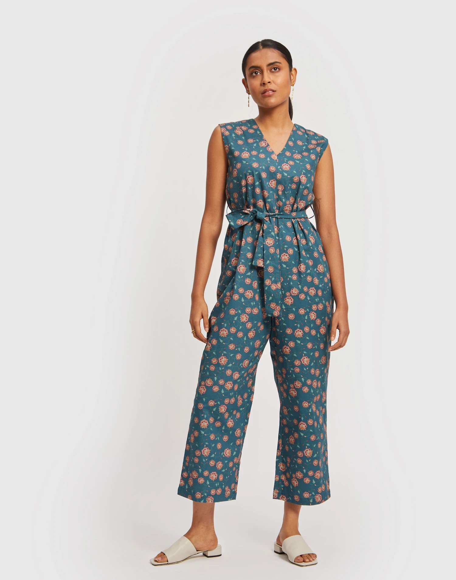 Madewell X Reistor Sleeveless Belted Jumpsuit 5 Madewell X Reistor Sleeveless Belted Jumpsuit - Image 5