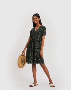 Madewell Reistor Short Drawstring Dress -Madewell Sales N6901 GR0005 ld