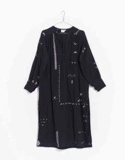 Madewell World Of Crow Relaxed Fit Beach Tunic -Madewell Sales N7012 BK0001 ld