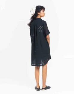 Madewell World Of Crow Relaxed-Fit Shirt Tunic -Madewell Sales N7015 BK0001 d4