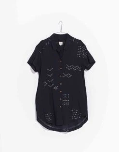 Madewell World Of Crow Relaxed-Fit Shirt Tunic -Madewell Sales N7015 BK0001 ld