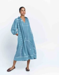 Madewell World Of Crow Relaxed Fit Midi Dress -Madewell Sales N7021 KB0071 d3