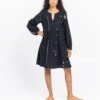Madewell World Of Crow Hand-Detailed Relaxed Short Dress