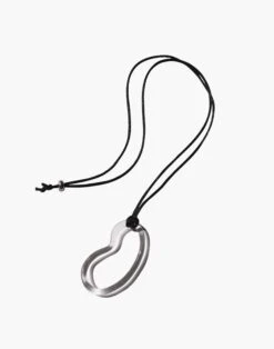 Madewell Jane D'Arensbourg Clear Bean Pendant Cord Necklace